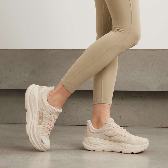 HOKA ONE ONE Bondi 9 rubber-trimmed jacquard-mesh sneakers - Picture 4 of 11